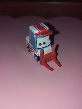 Disney Pixar Inspired Red, White & Blue Forklift Toy - Kids Vehicles